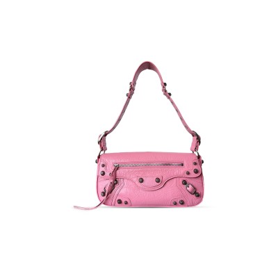 BALENCIAGA WOMEN'S LE CAGOLE IN SMALL PINK 7716400GT3Y7103 (29.9*13.9*4.5cm)